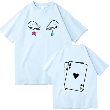 Рубашка с аниме Hunter X Hunter, японская рубашка манга, подарок другу, унисекс, рубашки с круглым вырезом и коротким рукавом