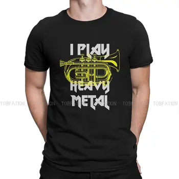 Футболка I Play Heavy Metal Tuba Harajuku, тяжелая интеллектуальная креативная уличная одежда, удобная футболка, мужская футболка, уникальная
