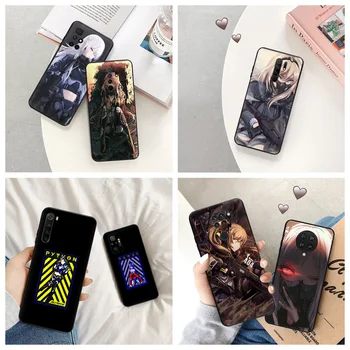 Силиконовые Черные Чехлы для телефонов Redmi Note 8 7 K60E K40S K50 8T Xiaomi Mi 10 10t Note10 11t Pro 11 Lite Girls Frontline Cover