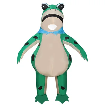 Надувная лягушка, маска животного, забавный костюм для косплея на все тело, костюм для вечеринки для взрослых