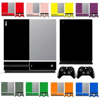 10 Чистых однотонных виниловых наклеек для Microsoft Xbox One S и 2 наклейки для скинов контроллера