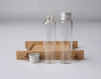Оптовая продажа 500 х 6 мл прозрачной пустой мини-стеклянной бутылки с завинчивающимися алюминиевыми крышками для использования эфирного масла