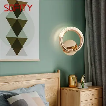 Креативные настенные светильники SOFITY Nordic, бра, современные светодиодные лампы, декоративные приспособления с круглыми кольцами для дома