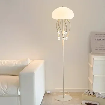Торшер в виде Медузы в Скандинавском стиле для Гостиной, Диван рядом со спальней, Освещение B & B, Украшение атмосферы, Вертикальная лампа