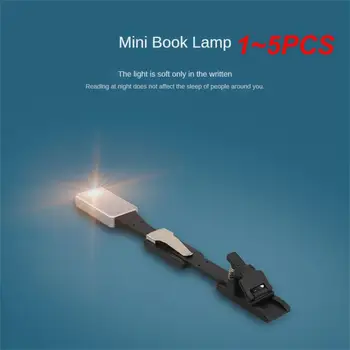 1 ~ 5ШТ Светодиодная USB-перезаряжаемая лампа для чтения книг со съемным гибким зажимом Портативная лампа для чтения электронных книг Kindle Night Light