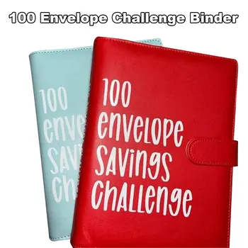 100 Конвертов Challenge Binder Save Проблемы экономии В Переплете С Отрывными Листами Бюджетный Переплет С Системой Органайзера Денежных Конвертов Money Organizer