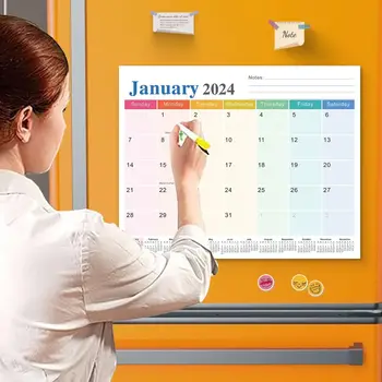 Магнитный Магнит На Холодильник Календарь на 18 Месяцев Английский Настенный Календарь Домашний Ежемесячный Календарь Планировщик Забавный Настенный Календарь Подарки
