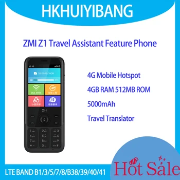 Голосовой Ассистент ZMI Z1 AI 4G LTE Мобильная Точка Доступа Wi-Fi С 5000 мАч, 4 ГБ оперативной памяти и 512 МБ ПЗУ, Двумя SIM-картами + GPS-транслятором, 2.0-Мегапиксельной Камерой