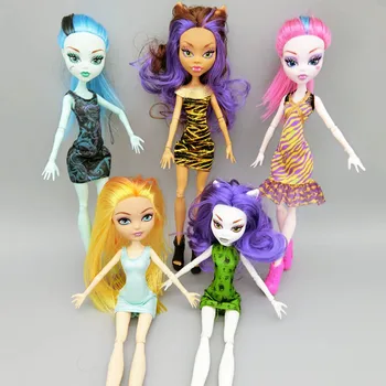 Модное свадебное платье для кукол Monster High, вечерние платья без рукавов, праздничная одежда для кукол Monster, аксессуары для детских игрушек