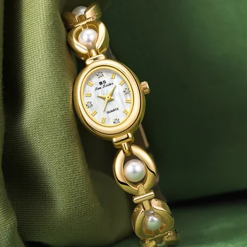 Бренд женских часов UTHAI, японский Стиль, Легкий Роскошный Простой Жемчужный браслет, ювелирные изделия, Водонепроницаемые Женские Модные часы, часы в подарок