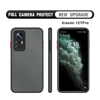 Для Xiaomi 12T 11T Pro 11 12 Mi 11 Lite 5G NE Ультратонкий Чехол С Ощущающимся На Коже Силиконовым Краем, Прозрачная Жесткая Задняя крышка, Полная Крышка