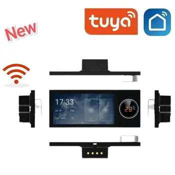 Многофункциональная панель управления Tuya Smart, взаимодействие со сценой, 6-дюймовый сенсорный ЖК-экран центральной панели, Wi-Fi Zigbee Bluetooth Шлюз