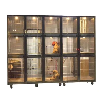 Высококачественные Клетки Для Животных из нержавеющей стали, выставочная клетка для домашних животных для ветеринарного питомника для собак и кошек