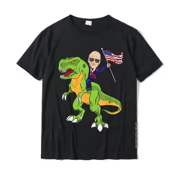 Забавная футболка Joe Biden Dinosaur T Rex 2020, Голосование за президента с флагом США, Облегающие мужские топы, Футболка, Семейная футболка, Хлопковая Повседневная