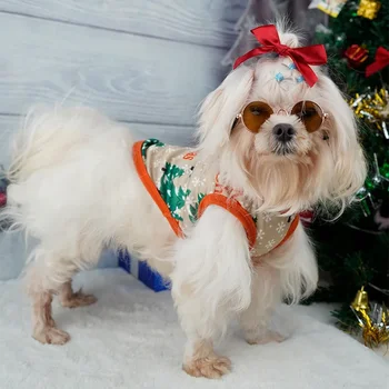 B07140112 Новая Юбка для Рождественской Елки для собак Одежда для фестиваля маленьких собак