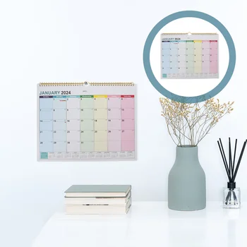 2024-2025 Настенный календарь Подвесное Расписание С января 2024 по июнь 2025 года Планировщик столов На Новый год Домашний офис