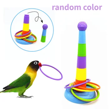 Забавная мини-игрушка-наконечник для попугая, развивающая Интеллект Игра, красочные игрушки для обучения активности птиц Vogel Speelgoed