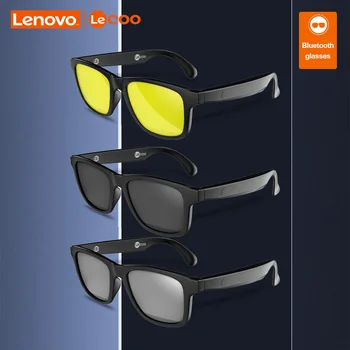 Умные очки Lenovo Lecoo C8 Lite, беспроводная гарнитура Bluetooth 5.3, Солнцезащитные очки, наушники для занятий спортом на открытом воздухе, музыка для вызова, Защита от синяков под глазами