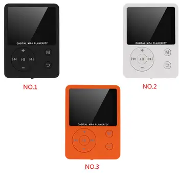 Мини MP3-плеер с разъемом для наушников 3-5 мм, MP4-плеер, FM-радио, устройство для записи звука и воспроизведения музыки, 1/8 TFT-экран.