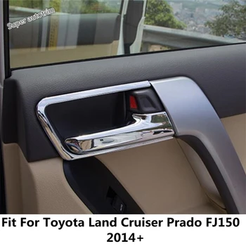 Внутренняя Дверная Ручка Автомобиля, Декоративная Накладка Чаши, Подходит Для Toyota Land Cruiser Prado FJ150 2014-2020 ABS Хромированные Аксессуары
