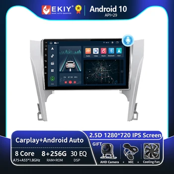 Автомагнитола EKIY T8 для Toyota Camry 7 XV 50 55 2011 - 2014 Android Стерео мультимедийный видеоплеер Навигация GPS Auto Carplay DSP